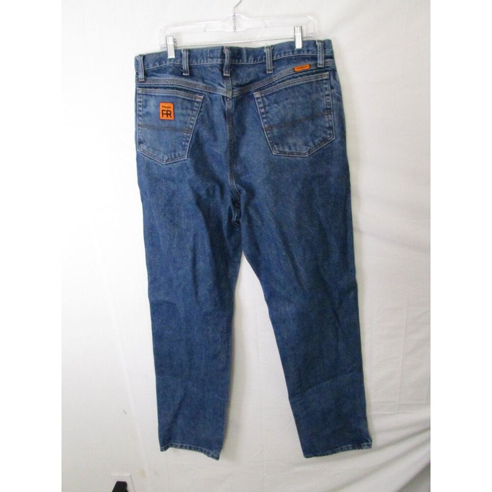 Wrangler RIGGS FR Men’s Flame Resistant Denim Work Pants Size 40 Blue
